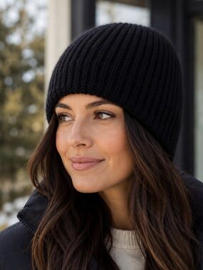 Black Knit Beanie